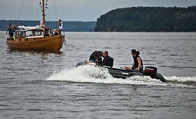 Ugniagesiai gelbėjo Kauno mariose, toli nuo kranto, plaukusią moterį