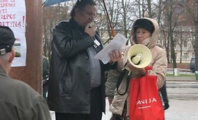 Piketavę klaipėdiečiai žada aktyvią kovą 