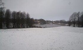 Sniegas Plungėje