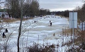 Ant Danės upės &ndash; seniai matytas žvejų antplūdis