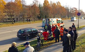 Avarija Alytaus pėsčiųjų pėrėjoje