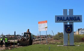 Rekonstruojamas įvažiavimas į Palangą: bus platesnis ir žalesnis