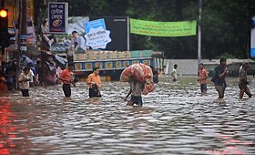 Banglade&scaron;ą tvindo liūtys