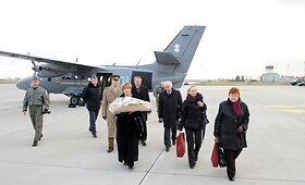 Poznanėje pagerbtas tarpukario Lietuvos karo lakūno R.Marcinkaus atminimas 