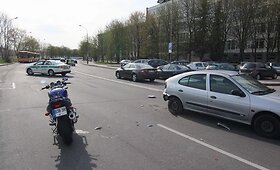 Per susidūrimą nukentėjo motociklo vairuotojas 