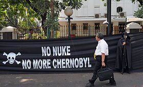 &bdquo;Greenpeace&ldquo; atstovai Černobylio tragediją paminėjo demonstracijomis
