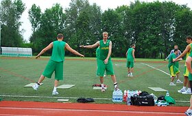 Lietuvos rinktinės krep&scaron;ininkų pirmoji fizinio pasirengimo treniruotė