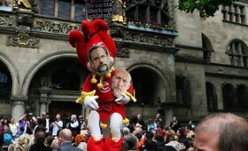 Duisburge surengta demonstracija dėl tragi&scaron;kai pasibaigusio festivalio &bdquo;Love Parade&ldquo;