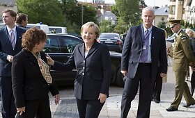 Vokietijos kanclerė A.Merkel Laisvės gynėjų pagerbimo ceremonijoje
