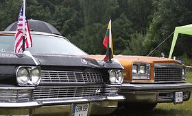 Palangoje vyksta amerikieti&scaron;kų automobilių sąskrydis &bdquo;American Spirit&ldquo; 