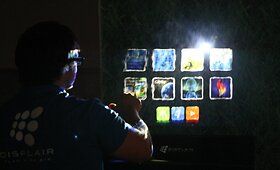Interaktyvi vaizdo projektavimo ore sistema &bdquo;DisplAir&ldquo;