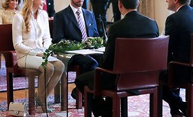 Liuksemburgo karali&scaron;kosios vestuvės &ndash; civilinę santuoką įregistravo princas Guillaume'as ir grafaitė Stephanie de Lannoy