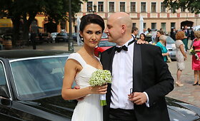 Aktoriaus Ramūno &Scaron;imukausko ir Robertos Tara&scaron;kevičiūtės vestuvės Kaune 