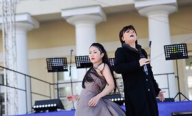 Tarptautinės muzikos dienos koncertas prezidentūros kieme