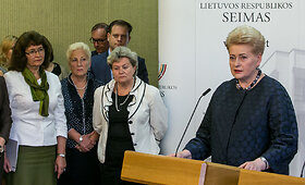 Dalios Grybauskaitės susitikimas su Seimo valdyba