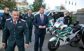 Saulius Skvernelis lankėsi Policijos departamente