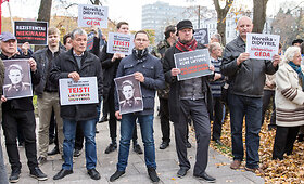 Protestas prie Užsienio reikalų ministerijos
