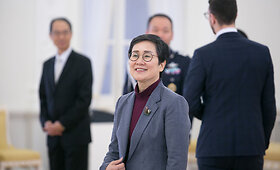 Prezidentė priimė Korėjos Respublikos ambasadorės Miros Sun skiriamuosius ra&scaron;tus