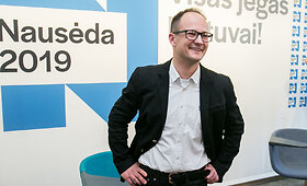 Gitano Nausėdos &scaron;tabo komunikacijos vadovo Aisčio Zabarausko spaudos konferencija