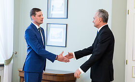 Prezidentas susitiko su laikinai pareigas einančiu aplinkos ministru Kęstučiu Mažeika