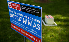 Vilniaus Vingio parke gaudomos erkės