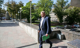 Andrius Palionis atvyko susitikti su Sauliumi Skverneliu