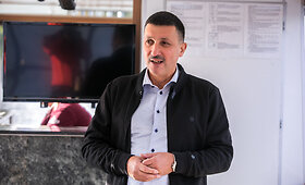 Pasiplaukiojimas su Trakų karaimų ir restorano direktoriumi Jurijumi &Scaron;pakovskiu
