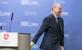 Premjero spaudos konferencija po susitikimo su partijų atstovais