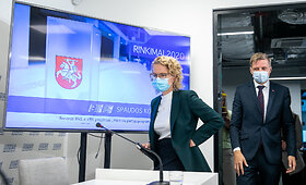 Laisvės partijos prie&scaron;rinkiminė spaudos konferencija