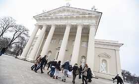 Vilniuje užsieniečiai surengė akciją prie&scaron; diskriminaciją