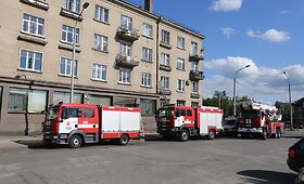 Gaisras Žagirio gatvėje Vilniuje