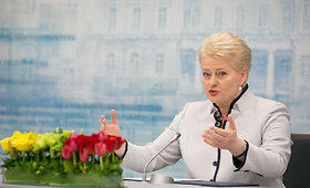 Dalia Grybauskaitė &scaron;venčia pergalę