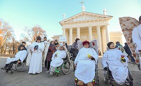 Vilniaus Gedimino prospektu &ndash; Lietuvos neįgaliųjų forumo eitynės