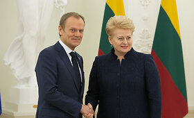 Prezidentė Dalia Grybauskaitė susitiko su Europos Vadovų Tarybos pirmininku Donaldu Tusku