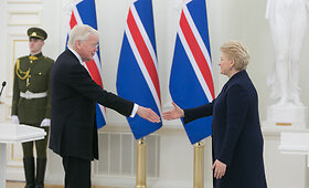 Dalia Grybauskaitė susitiko su Islandijos Prezidentu Olafuru Ragnaru Grimssonu