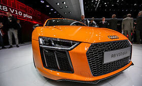 &bdquo;Audi R8&ldquo; debiutas Ženevos automobilių parodoje