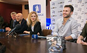 Vaido Baumilos ir Monikos Linkytės spaudos konferencija