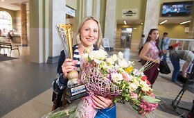  Penkiakovininkė Laura Asadauskaitė parvežė pasaulio taurę