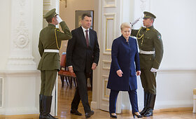 Dalia Grybauskaitė su Latvijos ir Estijos prezidentais