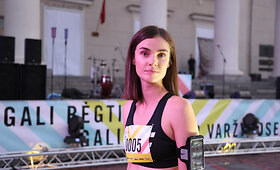 Vilniuje &ndash; naktinis &bdquo;Nike&ldquo; moterų bėgimas.