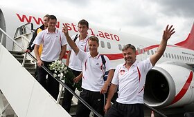 Lietuvos teniso rinktinė i&scaron;lydėta į antrąjį Daviso taurės mū&scaron;į Airijoje.