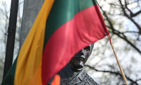 Protesto akciją &bdquo;Už didesnius atlyginimus ir vaikų svajonių i&scaron;sipildymą&ldquo;