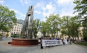 Profesinių sąjungų konfederacijos piketas Vilniuje
