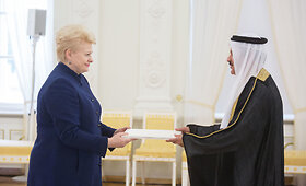 Prezidentė priėmė Jungtinių Arabų Emyratų ambasadoriaus Yousif Eisa Hassan Eisa AlSabri skiriamuosius ra&scaron;tus