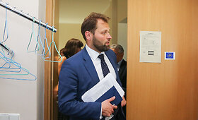 Spaudos konferencija Lietuvos ir Baltarusijos ekspertų susitikimui dėl Astravo atominės elektrinės aptarti