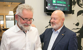 15min debatai: Algirdas Sysas prie&scaron; Eugenijų Gentvilą