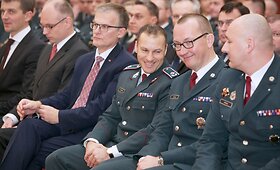 Labiausiai nusipelniusių kriminalinės policijos pareigūnų pagerbimas Vilniaus Rotu&scaron;ėje