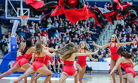 &bdquo;Lietuvos ryto&ldquo; komandos &scaron;okėjos rungtynėse su &bdquo;Bilbao Basket&ldquo;