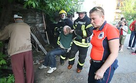 Užupyje degė gyvenamasis namas