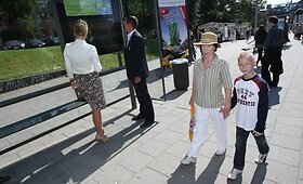 Vilniuje vie&scaron;ojo transporto stotelėse įrengti lietimui jautrūs ekranai
